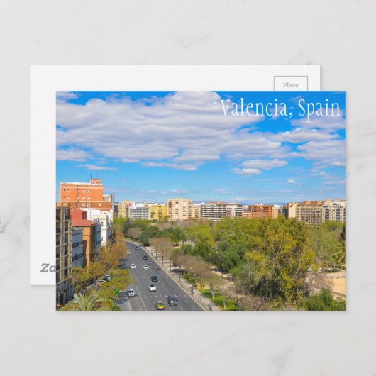 Valencia, Spanien Postkarte (Vorne/Hinten)