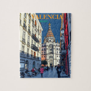 Valencia Spanien Reise Kunst Vintage Puzzle