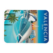 Valencia Spanien Reise Magnet (Horizontal)