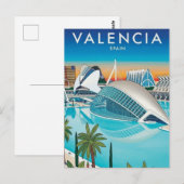 Valencia Spanien Reise Postkarte (Vorne/Hinten)