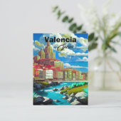 Valencia Spanien Reise Postkarten Kunst, Spanien R (Stehend Vorderseite)