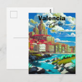 Valencia Spanien Reise Postkarten Kunst, Spanien R (Vorne/Hinten)