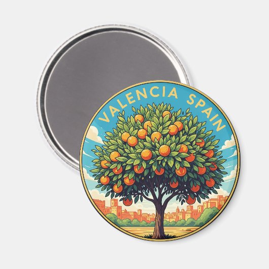 Valencia Spanien Reisen Magnet (Vorderseite/Rückseite)
