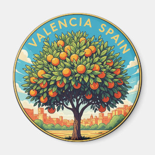 Valencia Spanien Reisen Magnet