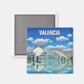 Valencia Spanien Reisen Magnet (Vorderseite/Rückseite)