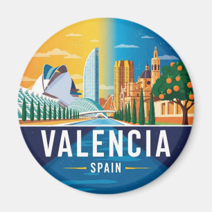 Valencia Spanien Reisen Magnet