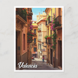 Valencia Spanien Reisen Postkarte