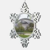 Valencia, Spanien Schneeflocken Zinn-Ornament (Rechts)