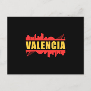Valencia Spanien Stadt Skyline Stadtscape Funny Ge Postkarte