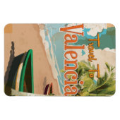 Valencia, Spanien Vintages Ferienplakat Magnet (Horizontal)
