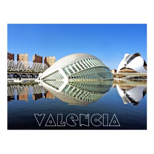 Valencia Stadt Der Kunste Und Wissenschaften Postkarte Zazzle De