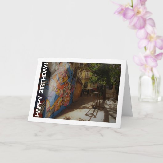 Valencia Street Art, España Karte (Orchidee)