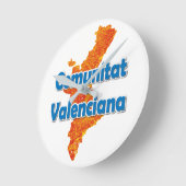 Valencian Community Runde Wanduhr (Winkel)