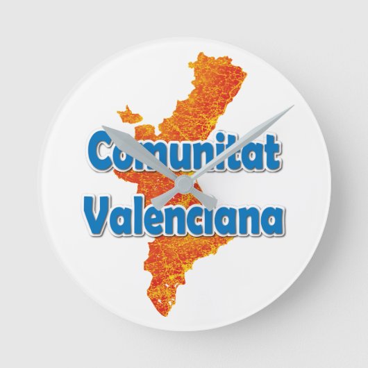 Valencian Community Runde Wanduhr (Vorderseite)