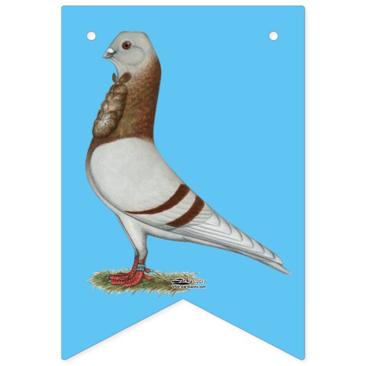 Valencian Figurita Pigeon Wimpelkette (Zweite Fahne)