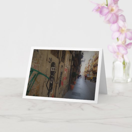 Valencian Street Art, Spanien Karte (Orchidee)