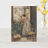 Valenciana a a la Reja | Joaquín Sorolla Karte (Gelbe Blume)