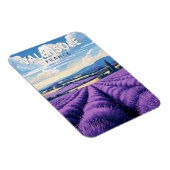 Valensole France Travel Art Vintag Magnet (Rechte Seite)