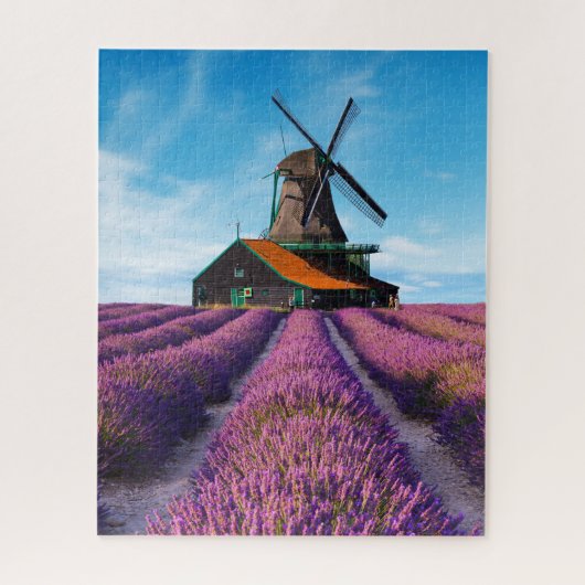 Valensole Lavender Fields Provence Frankreich Puzzle (Vertikal)