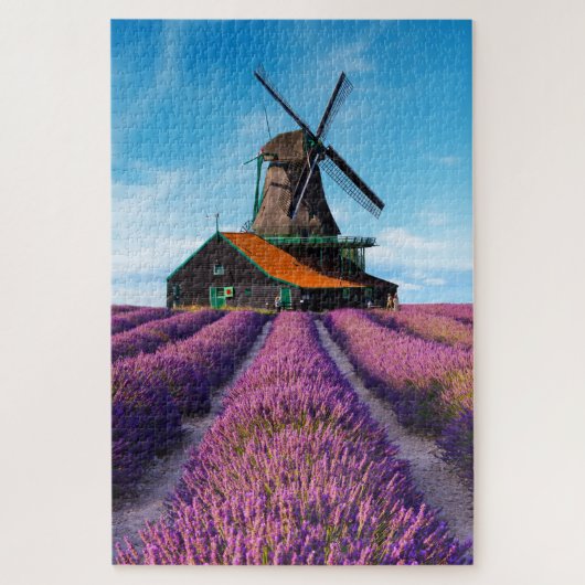 Valensole Lavender Fields Provence Frankreich Puzzle (Vertikal)
