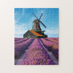 Valensole Lavender Fields Provence Frankreich Puzzle