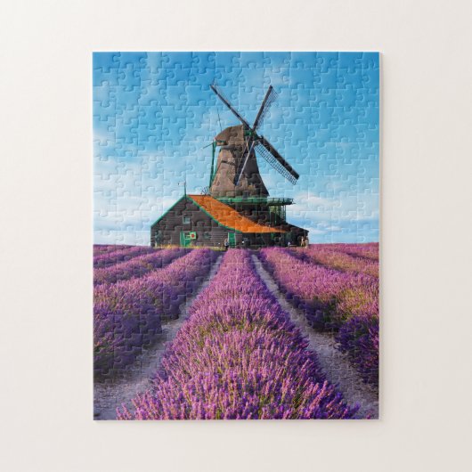 Valensole Lavender Fields Provence Frankreich Puzzle (Vertikal)