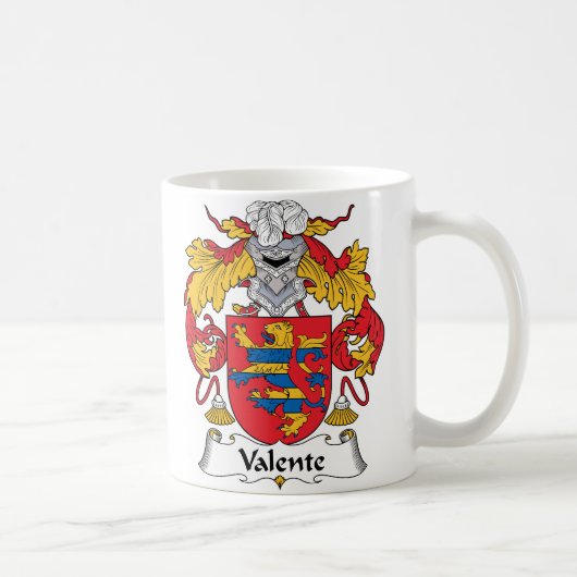 Valente Familienwappen Kaffeetasse (Rechts)