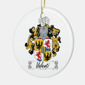 Valenti-Familienwappen Keramik Ornament (Links)