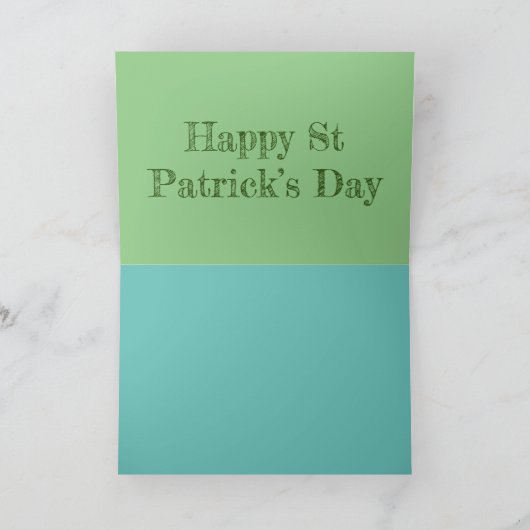 Valentia Island St Patrick's Day Karte (Innenseite)