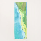 Valentia Island Watercolor Yogamatte (Rückseite)