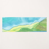 Valentia Island Watercolor Yogamatte (Vorderseite (Horizontal))