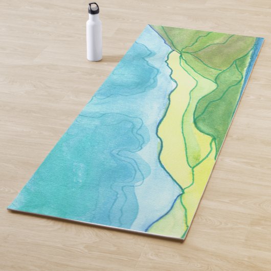 Valentia Island Watercolor Yogamatte (Beispiel)