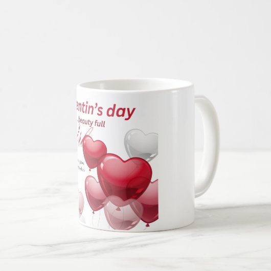 Valentian-Tag Kaffeetasse (VorderseiteRechts)