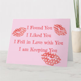 Valentijn Wenskaart Karte