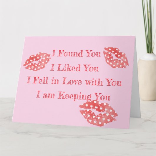 Valentijn Wenskaart Karte (Vorderseite)