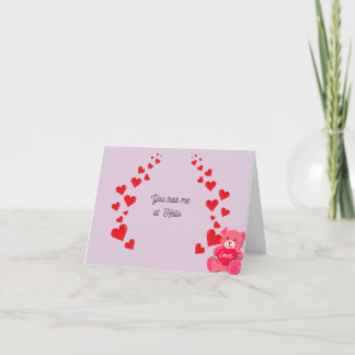 Valentijnskaart feiertagskarte