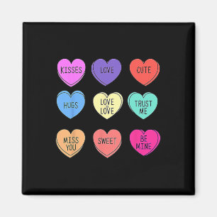 Valentin Conversation Hearts Süßigkeiten Frohe Val Magnet