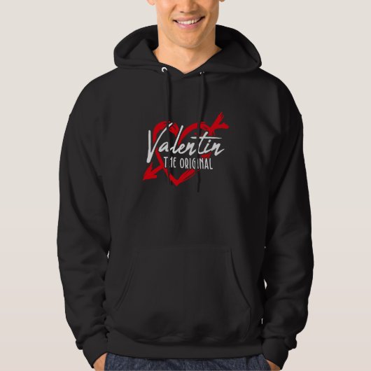 Valentin Der Original Valentinstag Date Night Hoodie (Vorderseite)