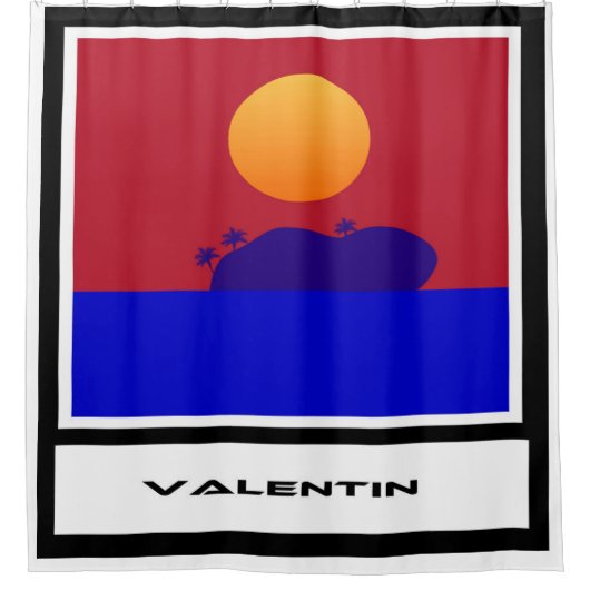 Valentin Design Nr.1803 Duschvorhang (Vorderseite)