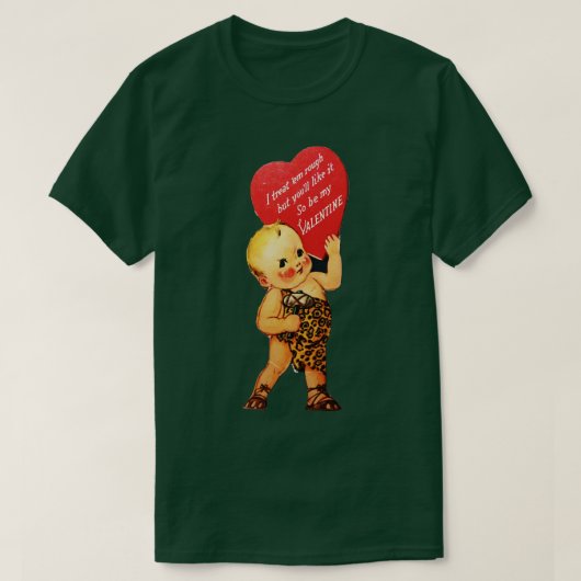 VALENTIN Ich behandle sie Grob T-Shirt (Design vorne)