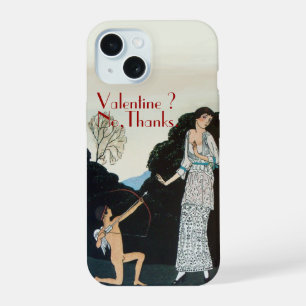 VALENTIN ? NEIN DANKE /RETRO ANTI VALENTINSTAG iPhone 15 HÜLLE