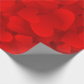 Valentin - schwimmende Herzen Geschenkpapier (Ecke)