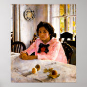Valentin Serov: Mädchen mit Pfirsichen Poster (Vorne)