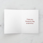 Valentin-Spaceman für Nephew, Karte (Innenseite)