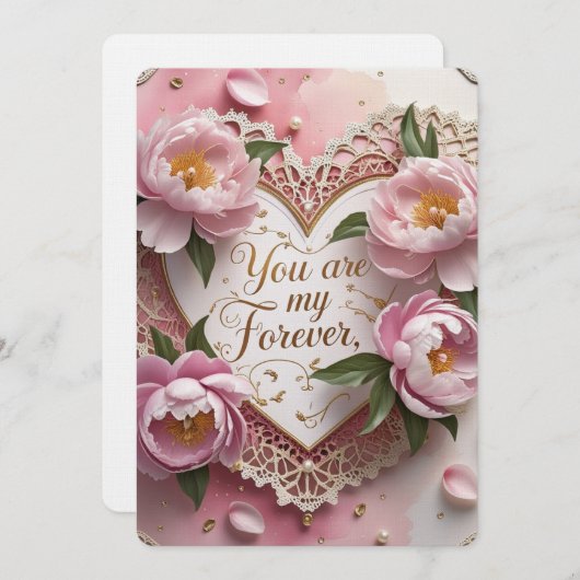 Valentin-Tageskarten Einladung (Vorne/Hinten)