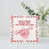 Valentin-Tageskarten Feiertagskarte (Stehend Vorderseite)