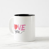 Valentin Zweifarbige Tasse (Vorderseite Links)