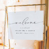 VALENTINA Moderne, elegante Script Wedding Willkom Poster