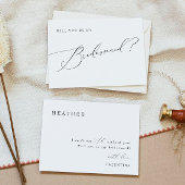 VALENTINA Whimsical Script Bridesmaid Vorschlag Einladung