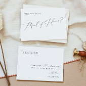 VALENTINA Whimsical Script Trauzeugin Vorschlag Einladung